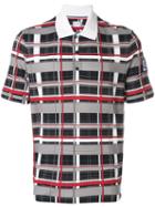 Moncler Checked Polo Shirt - White