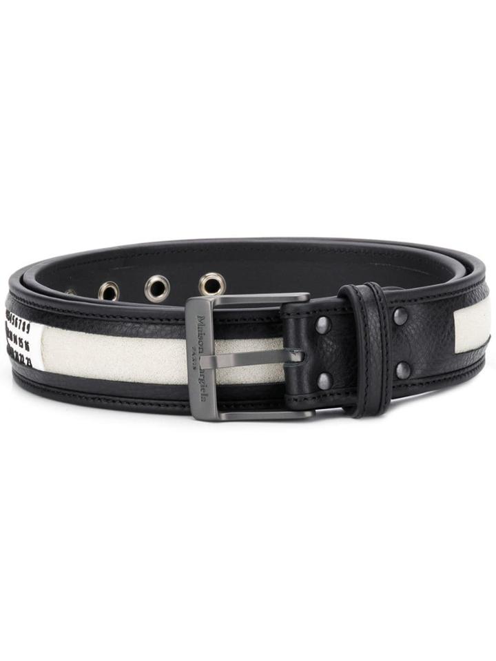 Maison Margiela Two-tone Belt - Black