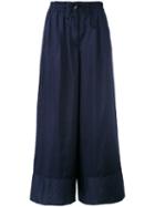 Sacai - Wide-leg Trousers - Women - Polyester - 1, Blue, Polyester