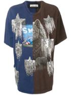 Night Market Twinstar Print T-shirt - Blue
