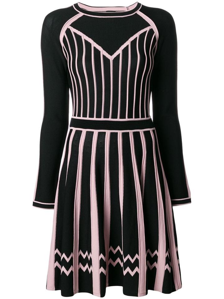 Pinko Flared Round Dress - Black