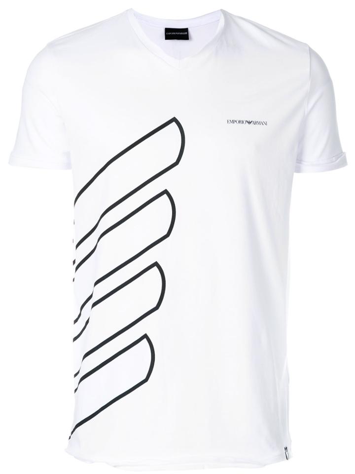 Emporio Armani Oversized Logo T-shirt - White