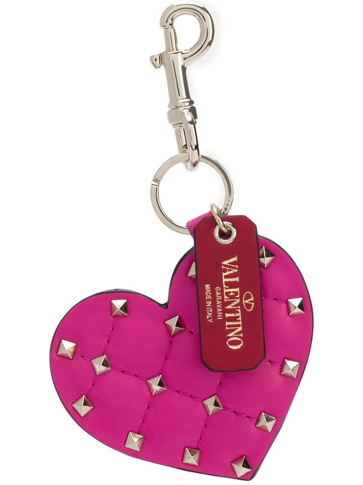 Valentino Rockstud Envelope Clutch - Pink & Purple