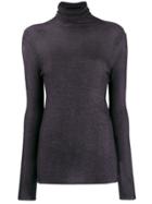 Avant Toi Turtle Neck Top - Purple