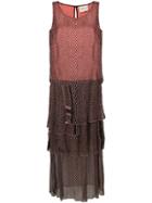 Cecilie Copenhagen Printed Clepto Dress - Pink & Purple