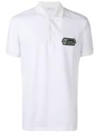 Versace Collection Logo Patch Polo Shirt - White