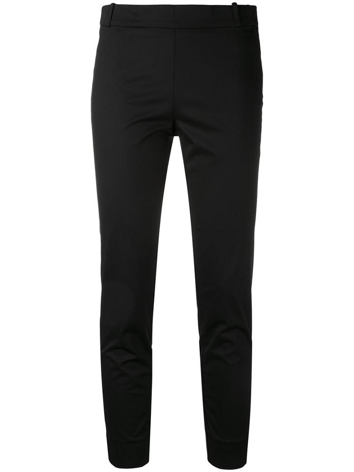 Kiltie - Cropped Trousers - Women - Cotton/spandex/elastane - 40, Black, Cotton/spandex/elastane