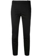Kiltie - Cropped Trousers - Women - Cotton/spandex/elastane - 40, Black, Cotton/spandex/elastane