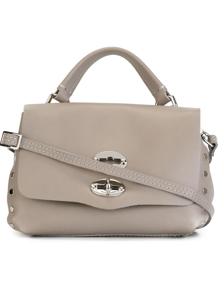 Zanellato - Small 'postina' Satchel - Women - Leather - One Size, Grey, Leather