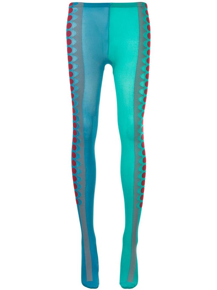 Kolor Dotted Side Print Tights - Multicolour