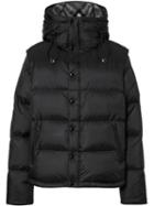 Burberry Detachable Sleeve Hooded Puffer Jacket - Black