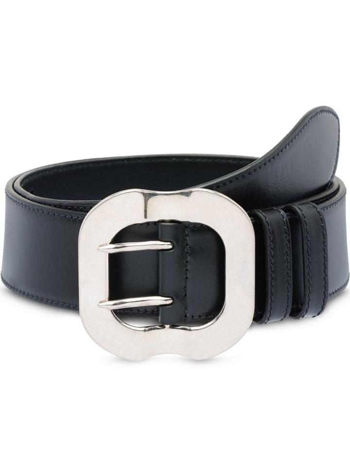 Miu Miu Calf Leather Belt - Black