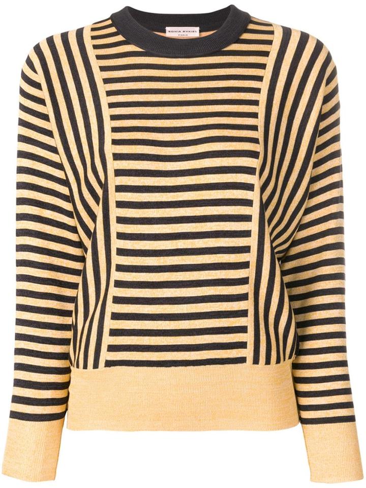 Sonia Rykiel Striped Fitted Sweater - Yellow