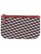 Pierre Hardy 'canvas Cube' Clutch, Adult Unisex, Black, Calf Leather/canvas