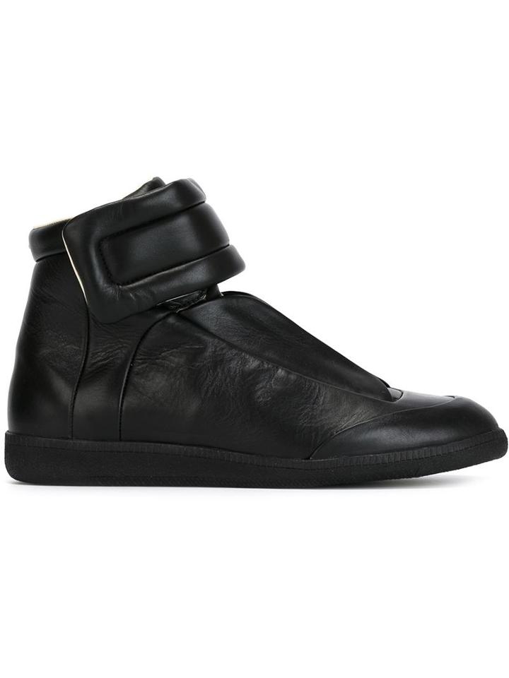 Maison Margiela Future Hi-top Sneakers, Men's, Size: 45, Black, Calf Leather/rubber/leather
