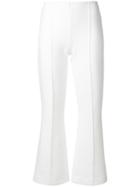 Sonia Rykiel Cropped Flared Trousers - White