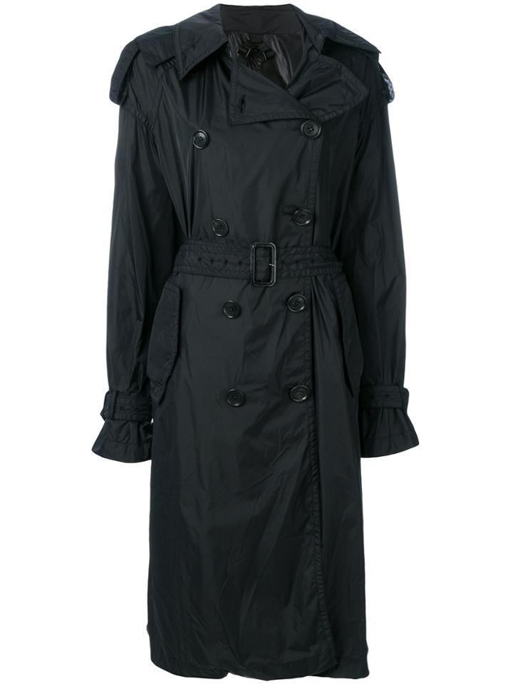 Juun.j Button Raincoat - Black