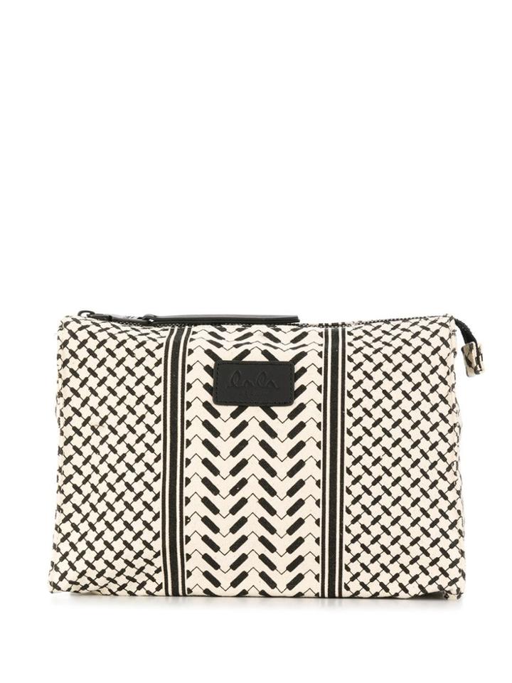 Lala Berlin Printed Make-up Bag - Neutrals