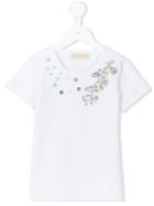 Pamilla Kids - Bejewelled T-shirt - Kids - Cotton/spandex/elastane - 6 Yrs, White