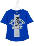 Diesel Kids - Printed T-shirt - Kids - Cotton - 8 Yrs, Blue
