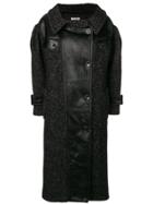 Miu Miu Double Breasted Coat - Black