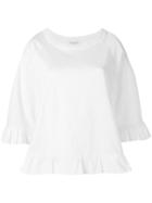 Dries Van Noten Ruffled Blouse, Women's, Size: Large, White, Cotton