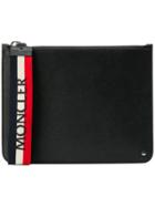 Moncler Zipped Logo Wallet - Black