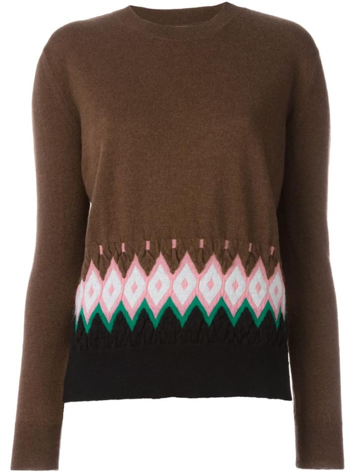 Marni Geometric Jumper - Brown