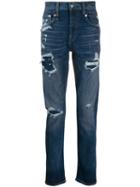 R13 Ripped Slim-fit Jeans - Blue