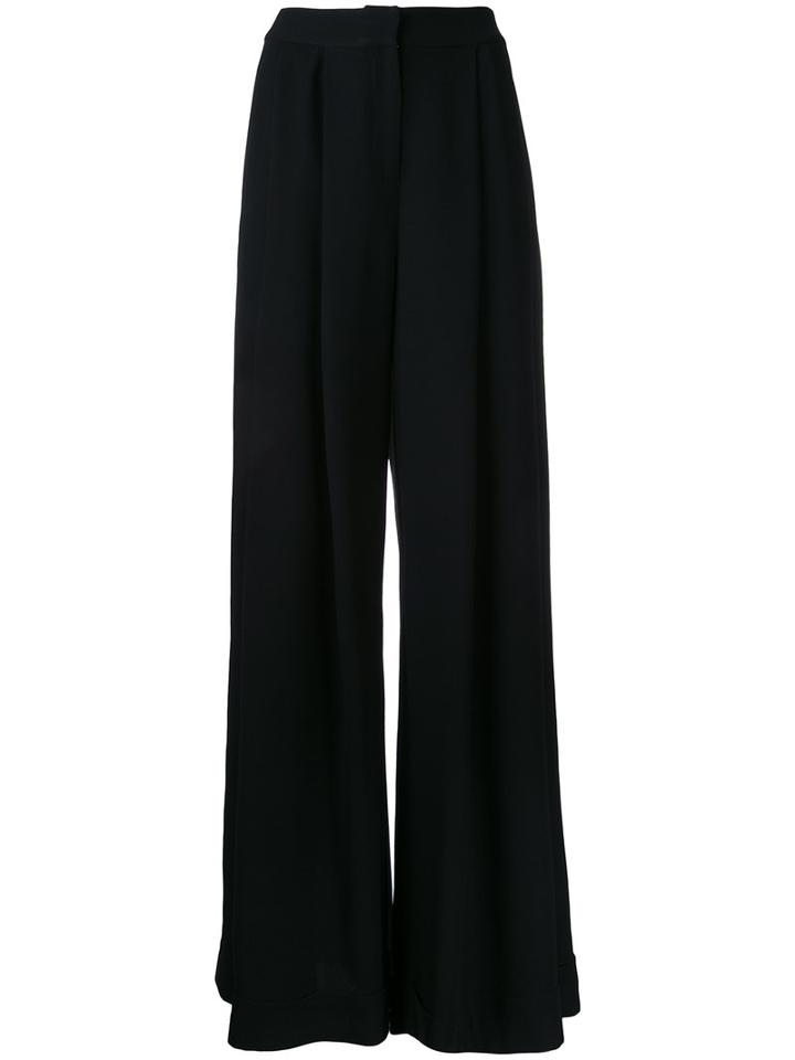 Bianca Spender Crepe Languid Trousers, Women's, Size: 12, Black, Polyester/acetate