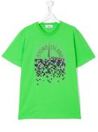 Stone Island Junior - Logo Print T-shirt - Kids - Cotton - 14 Yrs, Green