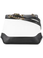 Chanel Vintage Cc Logos Chain Shoulder Bag - White