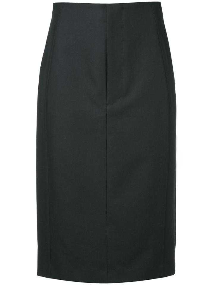 Khaite Mid Length Pencil Skirt - Black