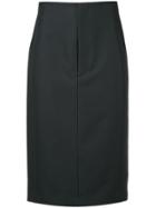 Khaite Mid Length Pencil Skirt - Black