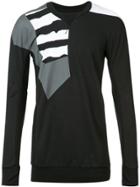11 By Boris Bidjan Saberi Patch Panelled Long Sleeve Top - Black
