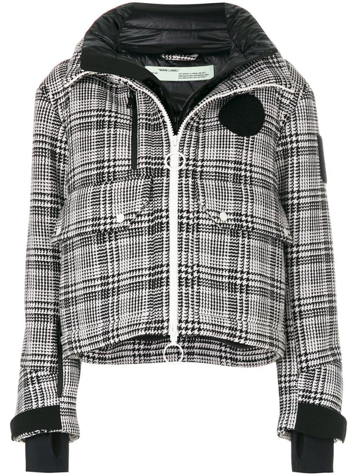 Off-white Padded Check Jacket - Black