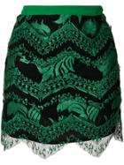 Just Cavalli Sequin Embellished Skirt - Green