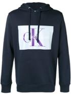 Calvin Klein Jeans Logo Patch Hoodie - Blue