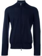 Brunello Cucinelli Zipped Cardigan, Men's, Size: 58, Blue, Cashmere/wool