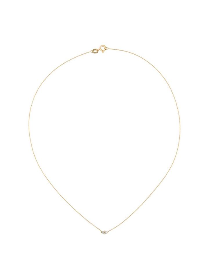 Wouters & Hendrix Gold 'baguette' Diamond Necklace