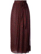 Isabel Marant Étoile 'belina' Skirt, Women's, Size: 38, Red, Silk/viscose