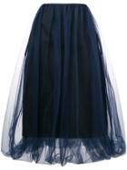 Comme Des Garçons Noir Kei Ninomiya Tulle Layer Midi Skirt - Blue