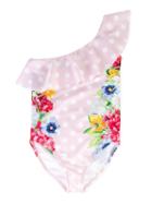 Love Made Love - Polka Dot Swimsuit - Kids - Polyester/spandex/elastane - 7 Yrs, Pink
