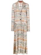 Missoni Zigzag Pattern Long Coat - Multicolour