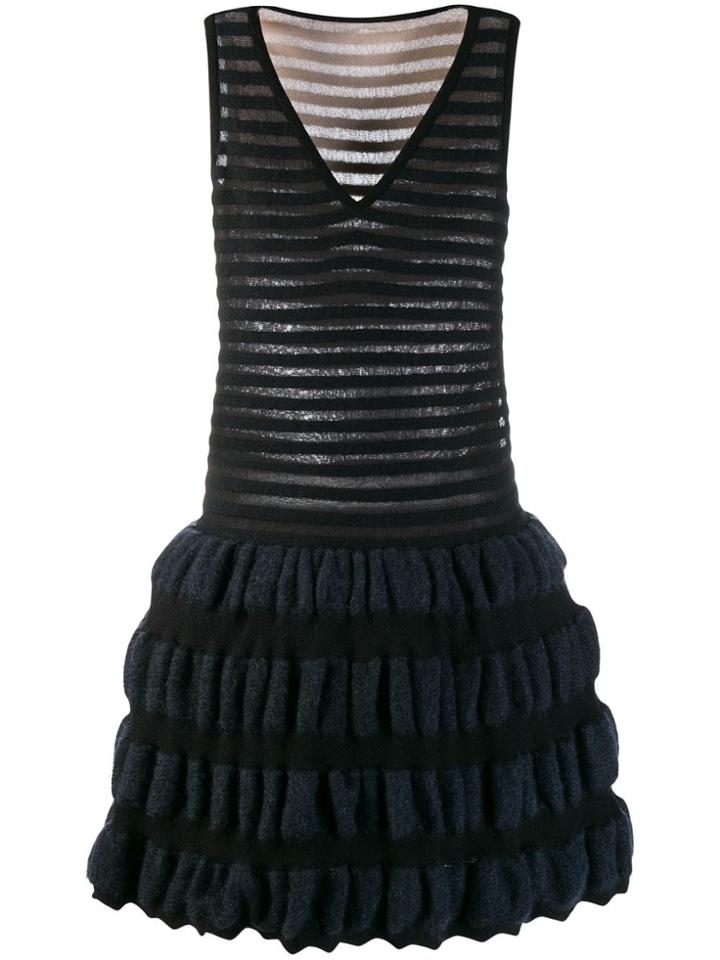 Alaïa Vintage Knitted Circle Dress - Black