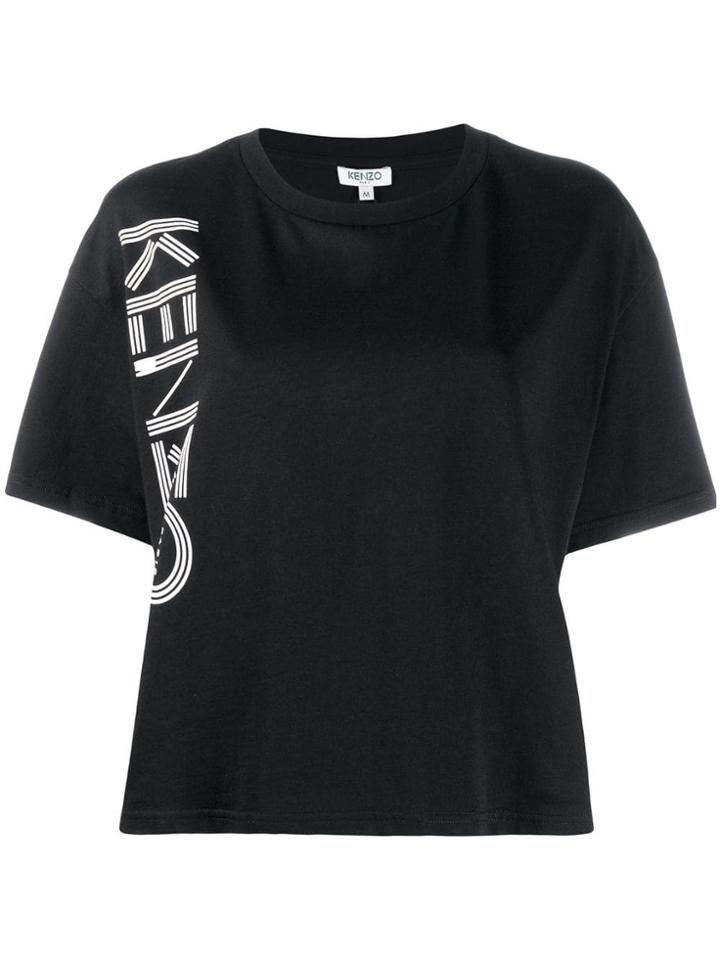 Kenzo Boxy Logo Print T-shirt - Black