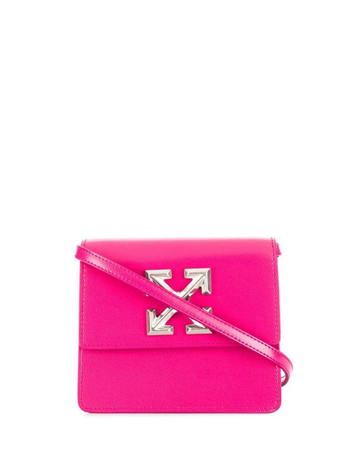 Off-white Arrow Crossbody Bag - Pink
