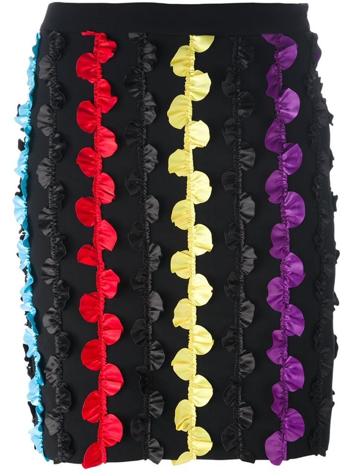 Boutique Moschino Embroidered Fitted Skirt