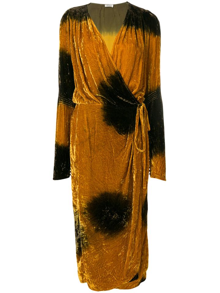 Attico Wrap Dress - Yellow & Orange