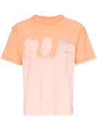 Satisfy Reverse Printed Cotton T-shirt - Orange